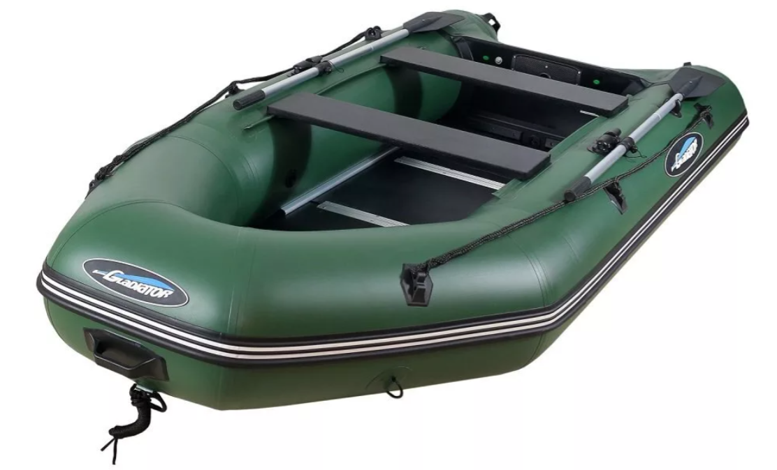 МОТОРНО-ГРЕБНАЯ ЛОДКА ПВХ GLADIATOR А 340 ТК С ФАНЕРНЫМ ПОЛОМ в Керчи