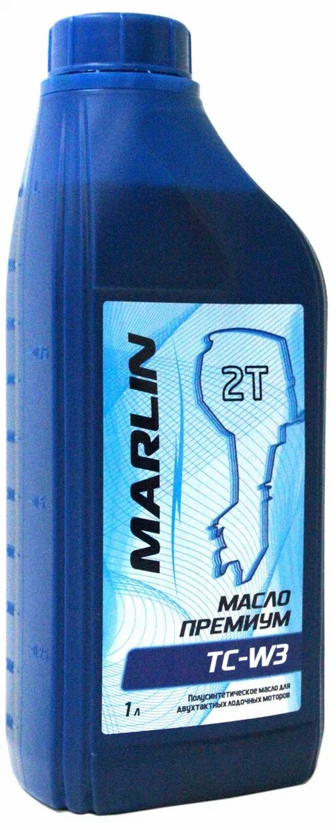 МАСЛО ПОЛУСИНТЕТИЧЕСКОЕ MARLIN ПРЕМИУМ 2Т, TC-W3, 1 ЛИТР в Керчи