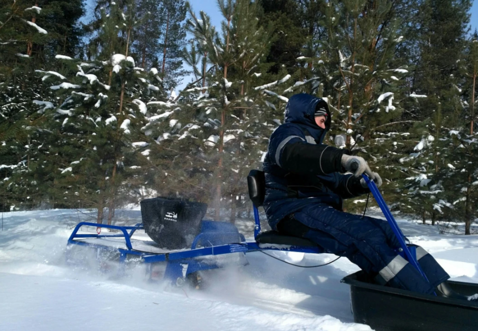 Мотобуксировщик толкач Альбатрос-XL8 с модулем. Без фары, склизы в Керчи