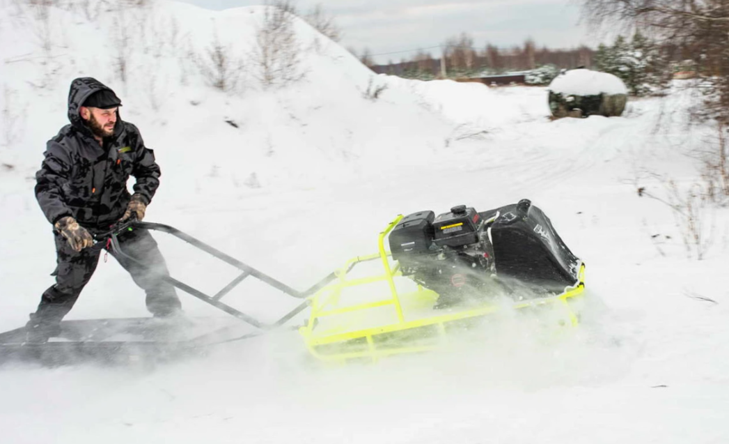 Мотобуксировщик Бурлак ХОЗЯИН-1 (капот ткань) в Керчи