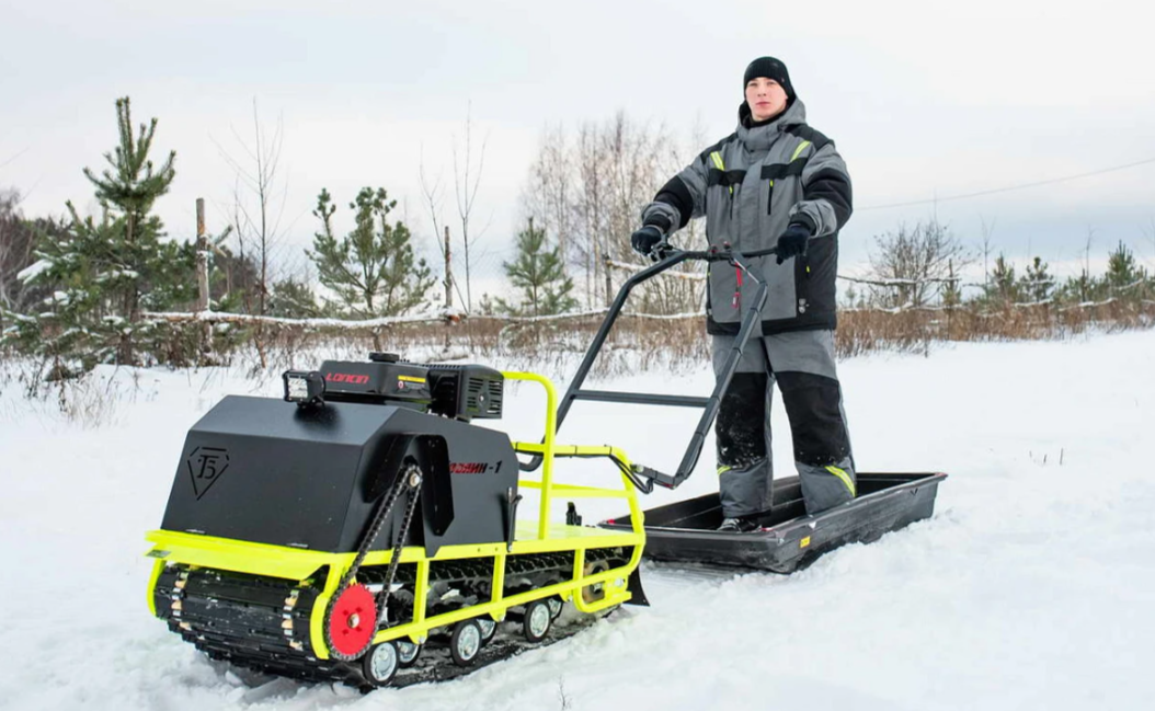 Мотобуксировщик Бурлак ХОЗЯИН-1 (капот ткань) в Керчи