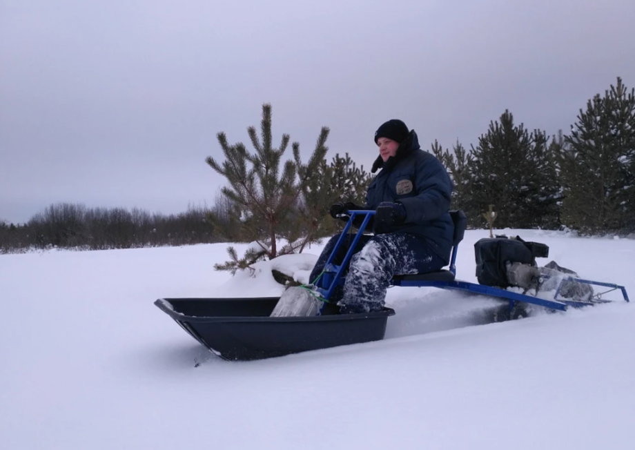 Мотобуксировщик толкач Альбатрос-XL8 с модулем. Без фары, склизы в Керчи