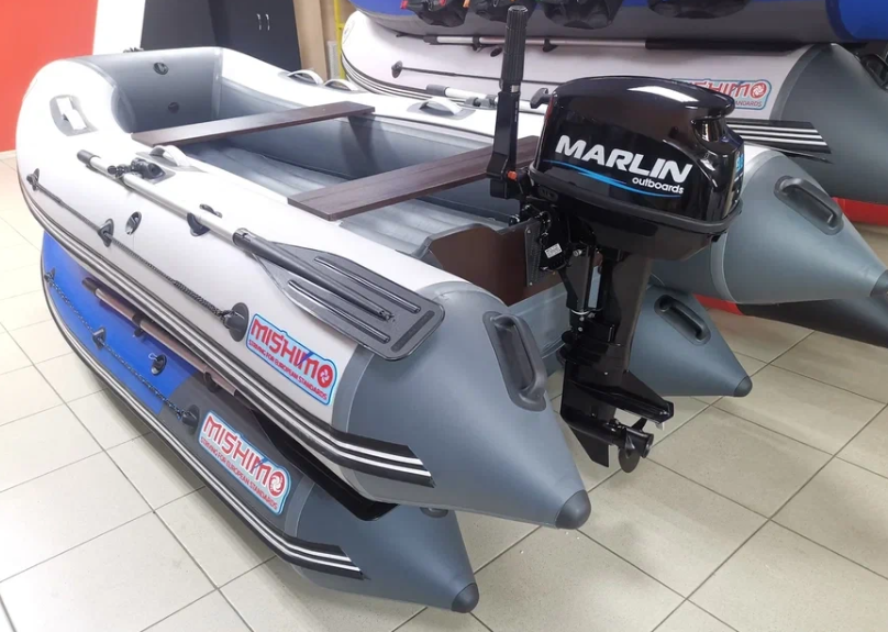 КОМПЛЕКТ ЛОДКА MISHIMO LITE 350 + МОТОР 9,8 Л.С. в Керчи