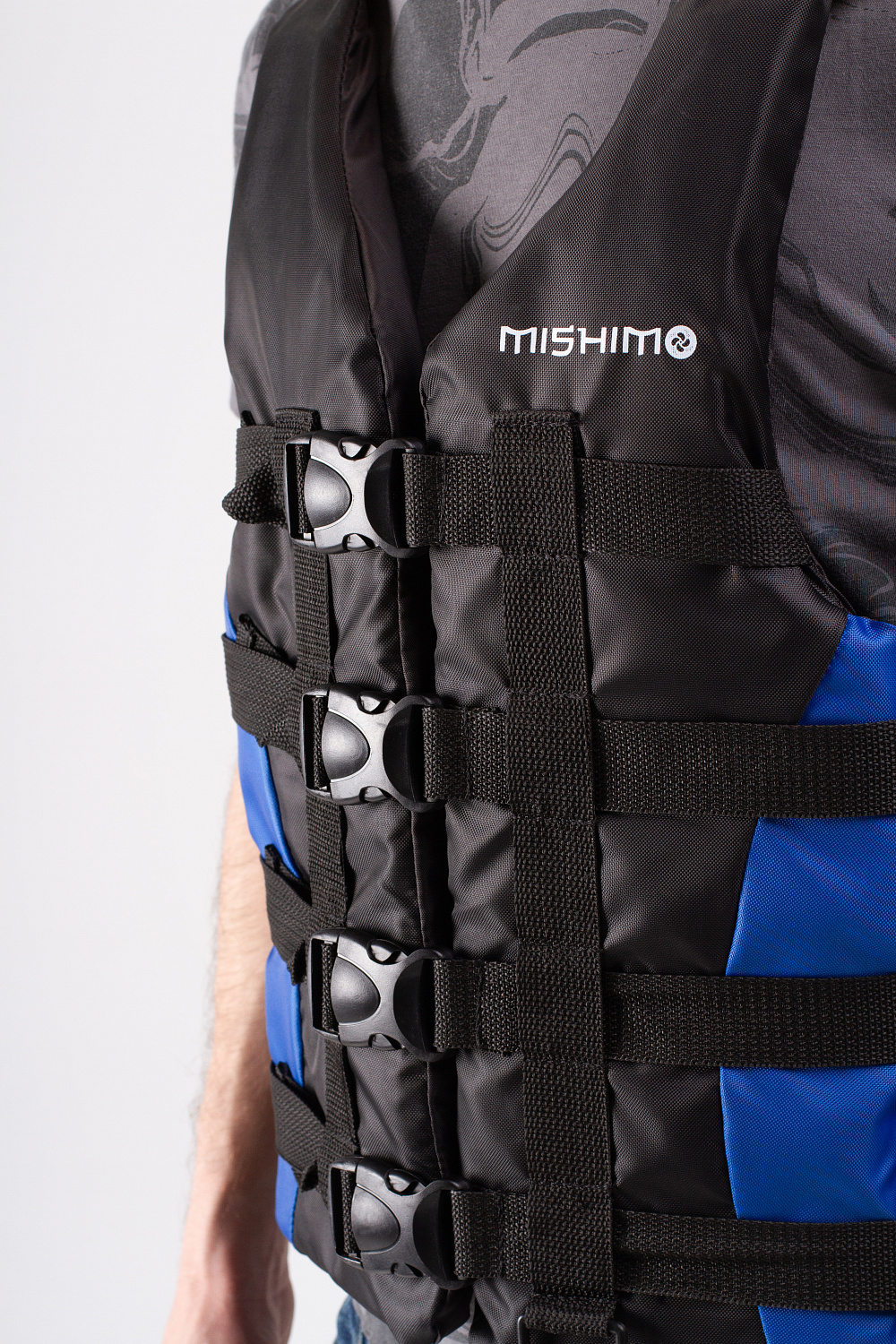 Жилет спасательный MISHIMO PRO Премиум качества Черно-синий в Керчи