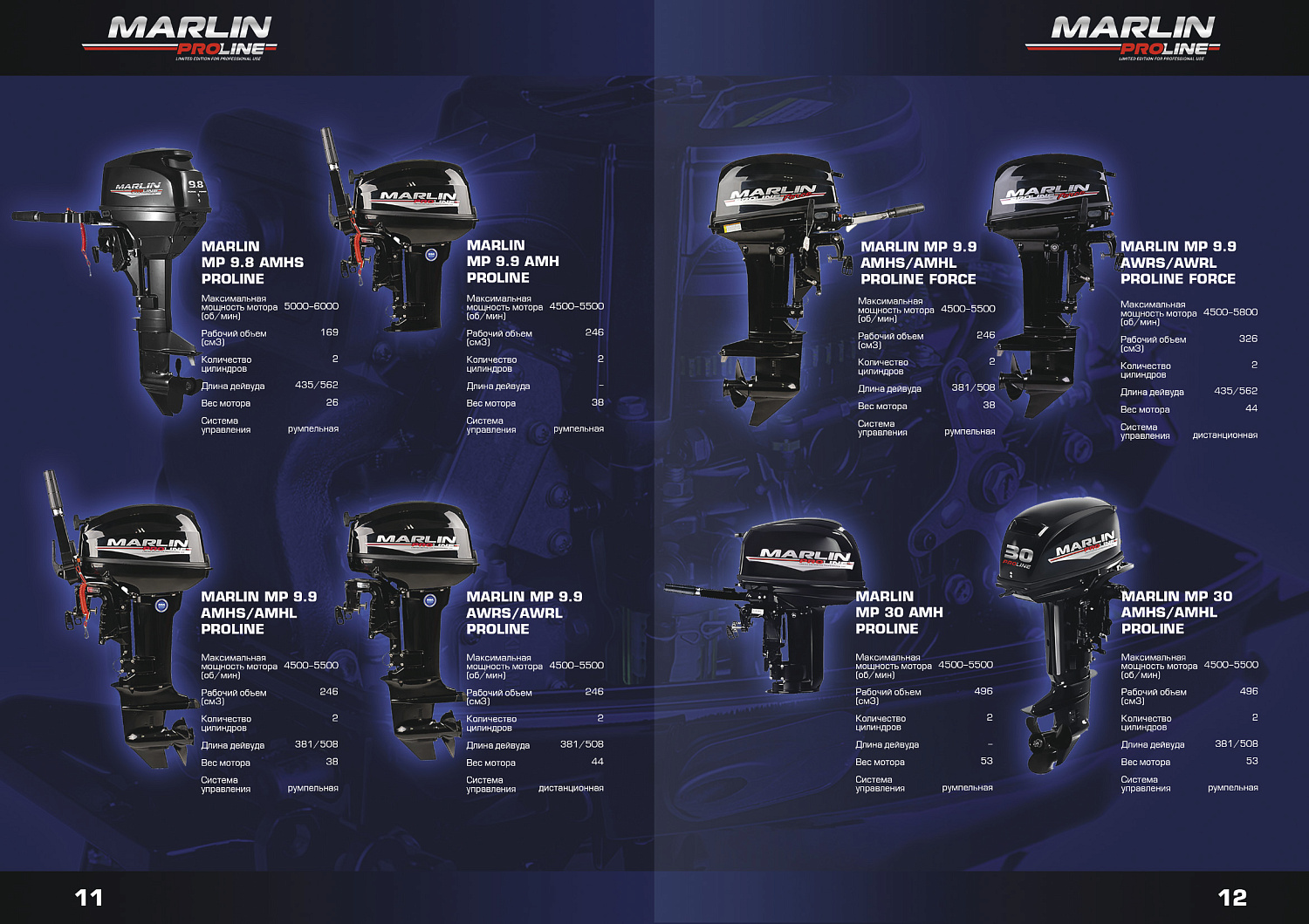 Лодочный мотор MARLIN PROLINE MP 50 AERTL в Керчи